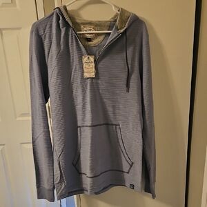 Women's Light Blue 1/4 Zip Pullover Hoodie